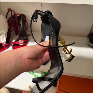 Saint Laurent Glossy Black Heels